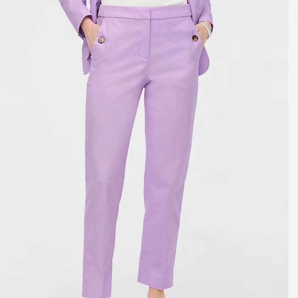J. Crew Factory Lilac Straight-Leg Pants